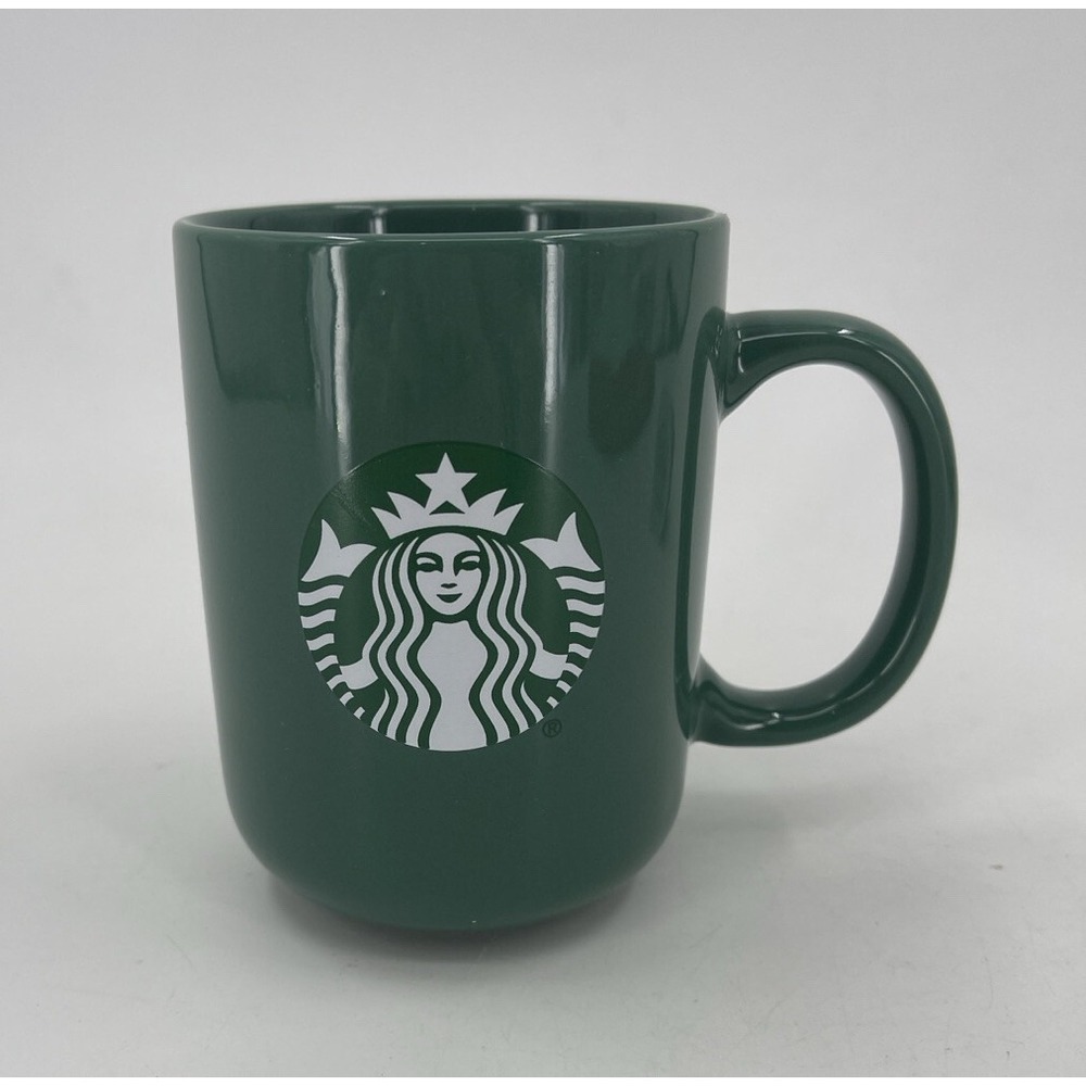 Starbucks 2022 Classic Green 13.7oz Coffee Mug Tea Cup With Green Mermaid Logo‎